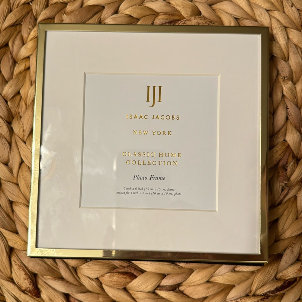 Isaac Jacob’s 6x6 Photo Frame. Matted for 4x4
